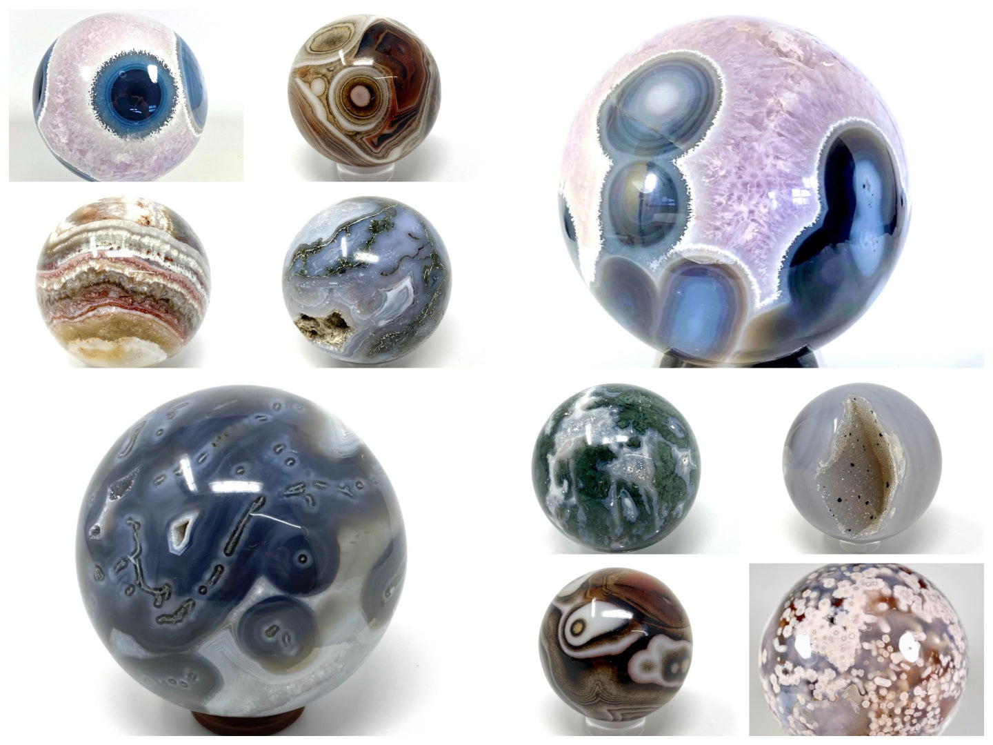 Agate Spheres For Sale