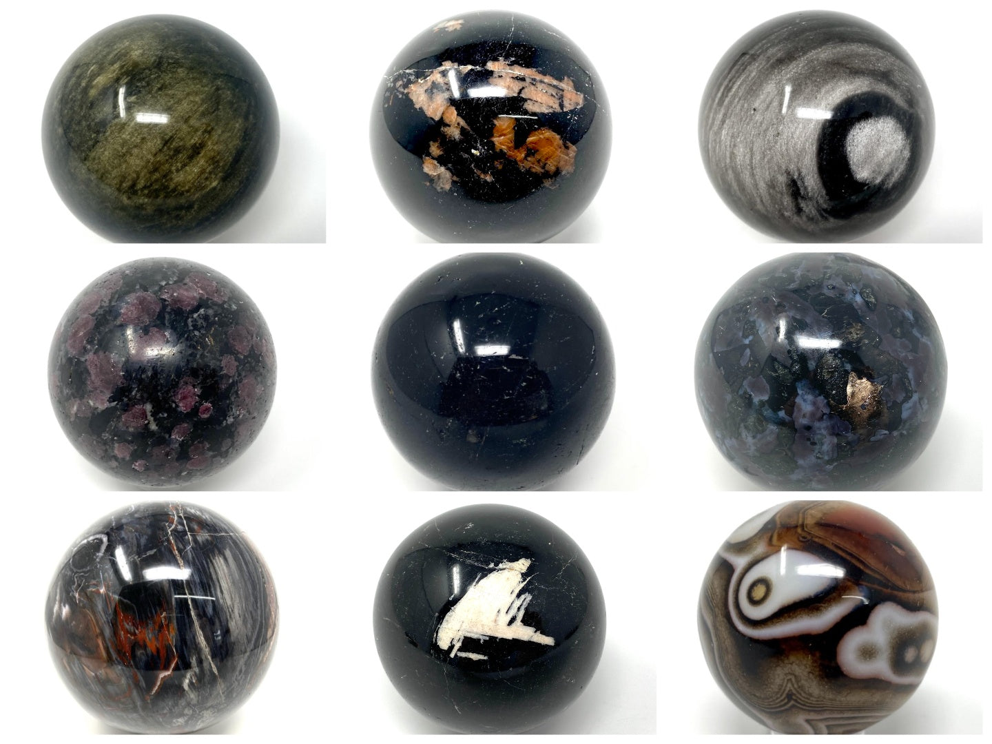 Black Crystal Spheres For Sale (Black Crystal Balls)