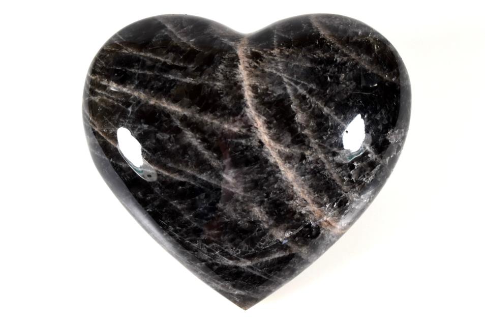 Black Moonstone Hearts For Sale