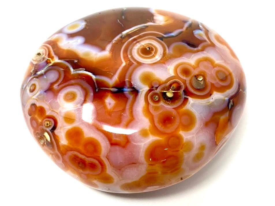 Carnelian Agate Pebbles & Palm Stones For Sale