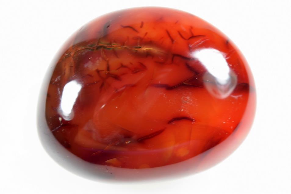 Carnelian Pebbles & Palm Stones For Sale