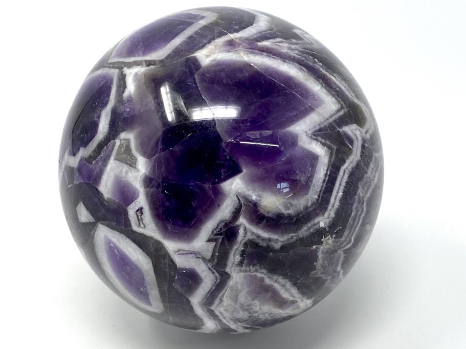 Chevron Amethyst Spheres For Sale