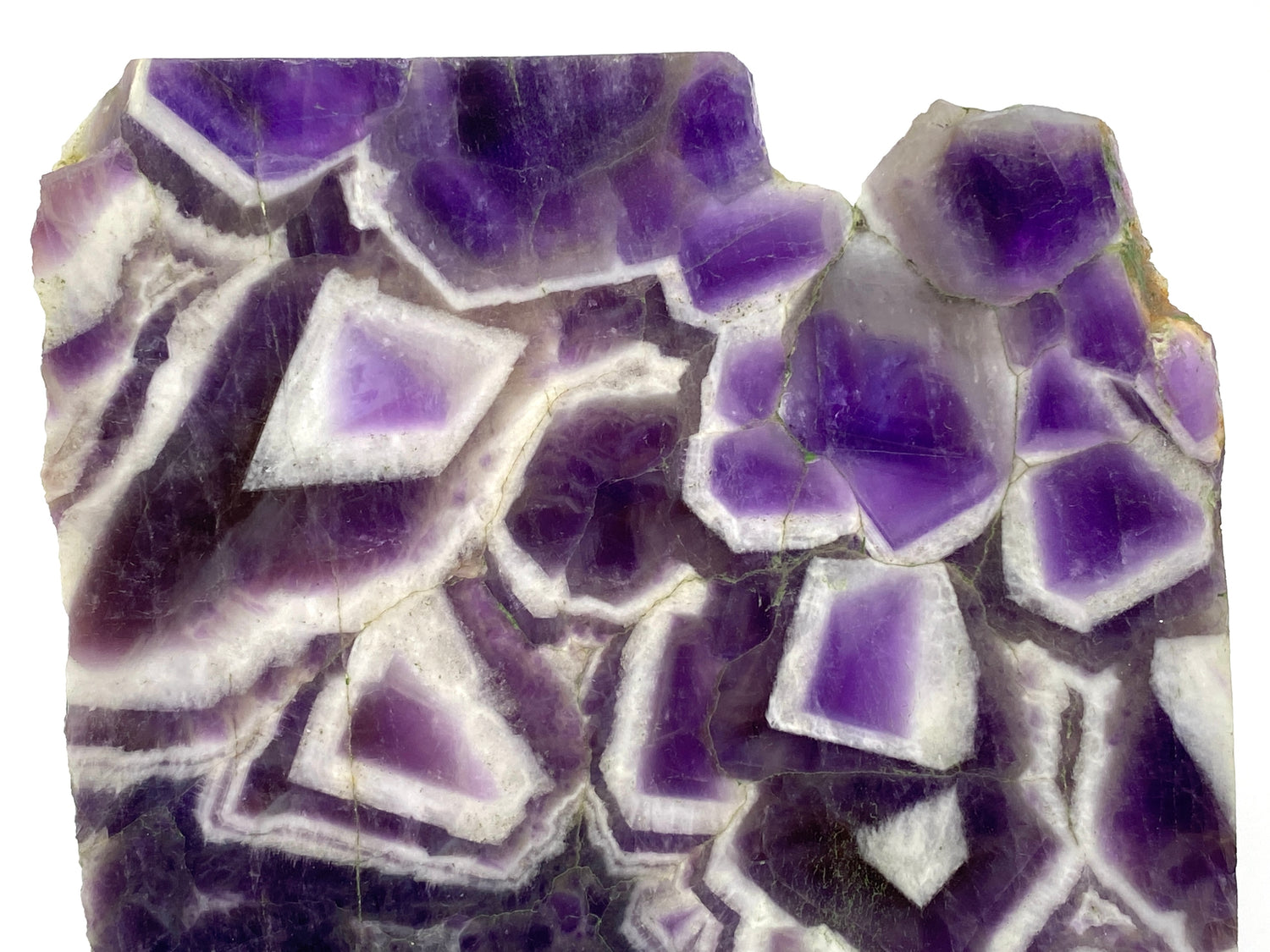 Chevron Amethyst Crystal Slices For Sale