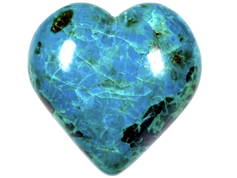 Chrysocolla Hearts For Sale