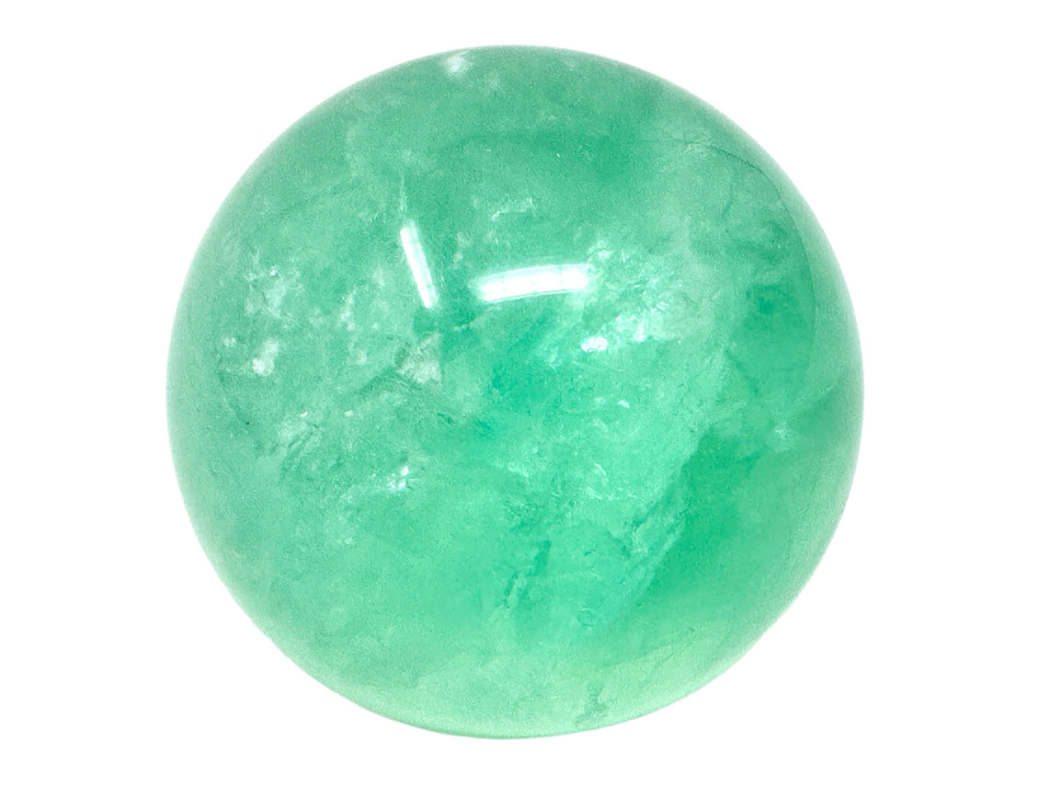 Green Fluorite Spheres For Sale