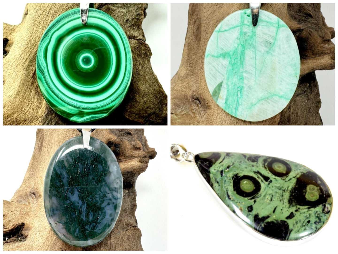 Green Crystal Pendants For Sale