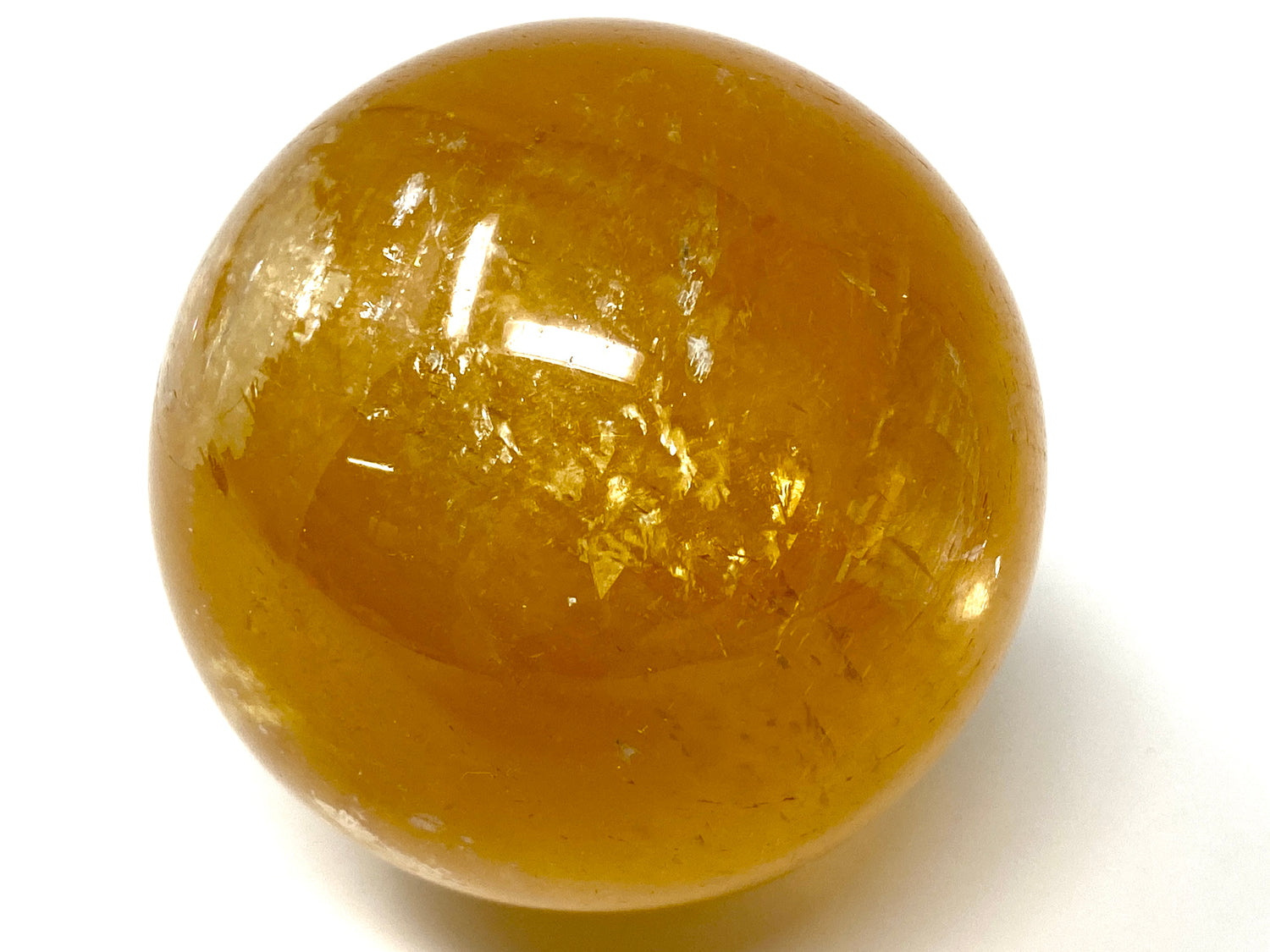 Optical Honey Calcite Spheres For Sale