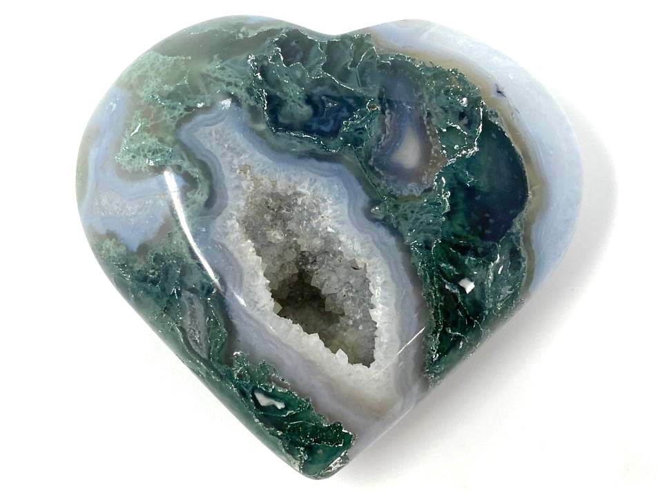 Moss Agate Hearts For Sale