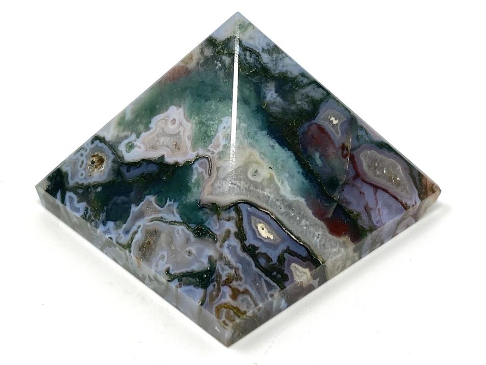 Moss Agate Pyramids For Sale