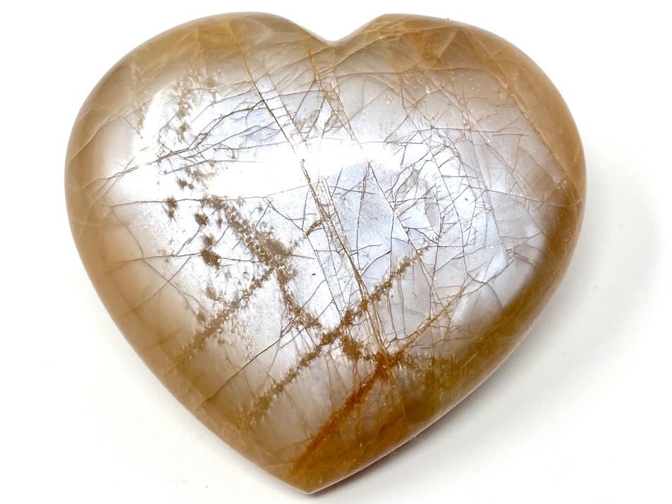 Peach Moonstone Hearts For Sale