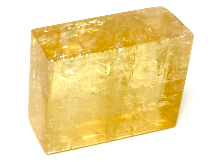 Polished Optical Honey Calcite Crystals For Sale (Golden Calcite)