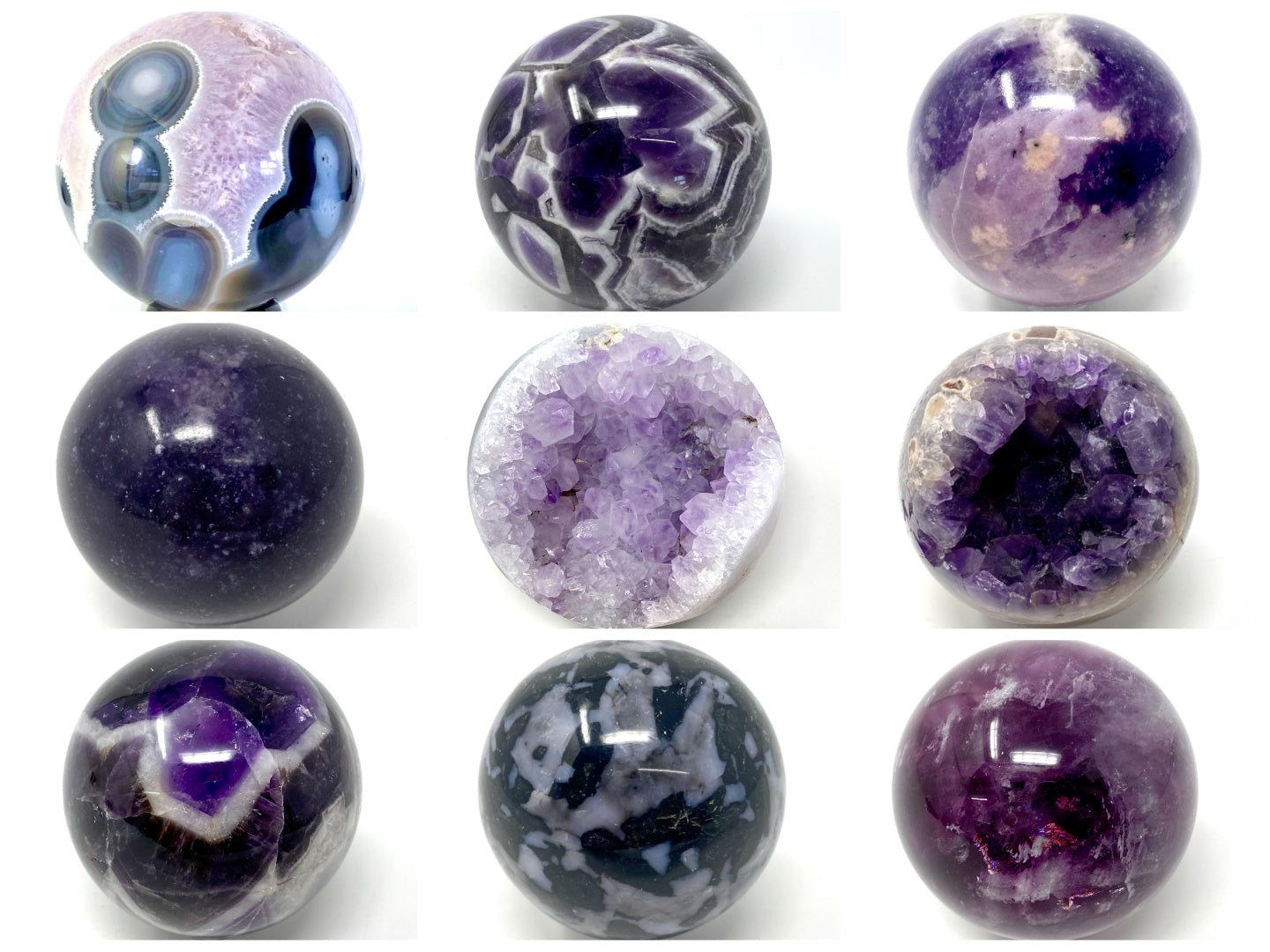 Purple Crystal Spheres For Sale (Purple Crystal Balls)