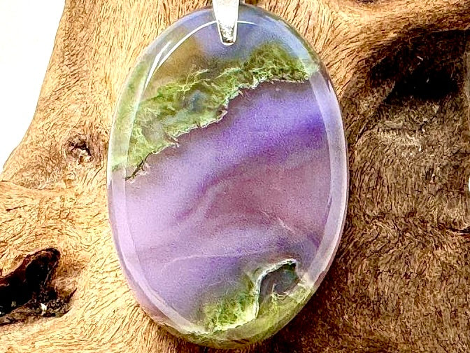 Purple Moss Agate Pendants For Sale