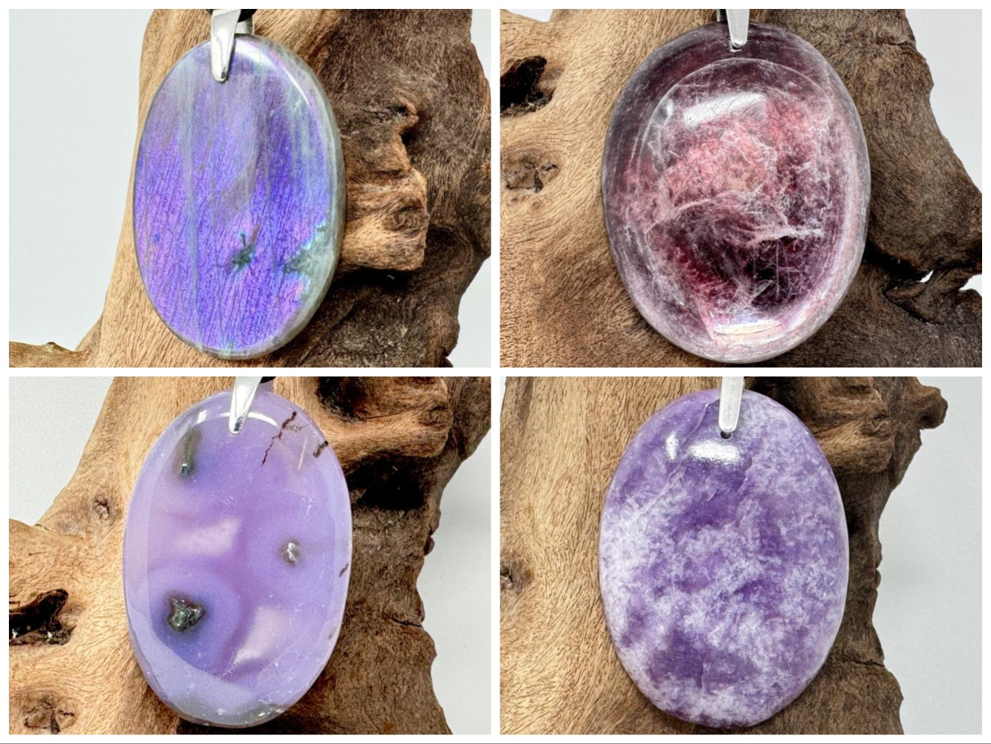 Purple Crystal Pendants & Purple Gemstone Jewellery For Sale