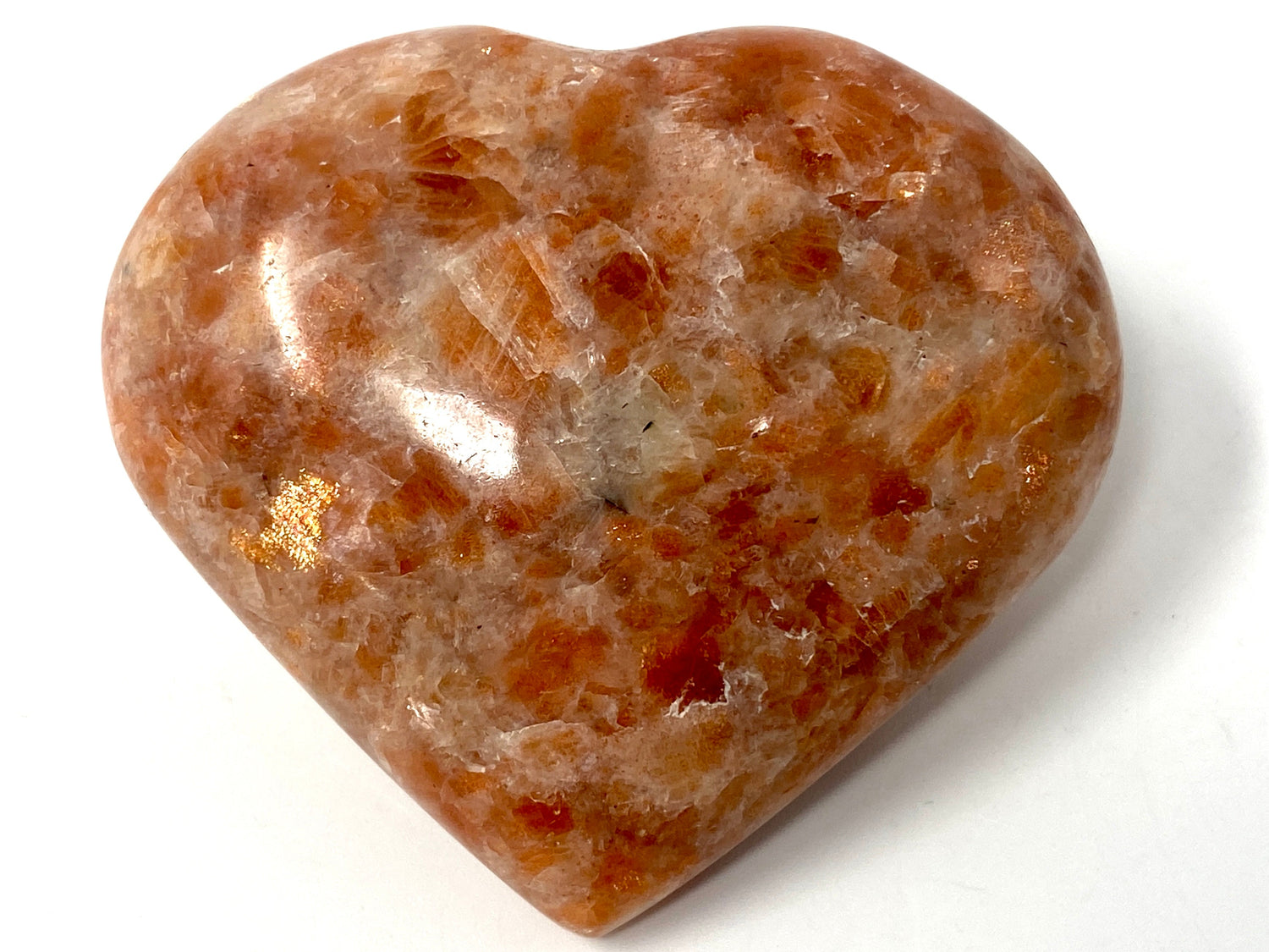 Orange Crystal Hearts For Sale