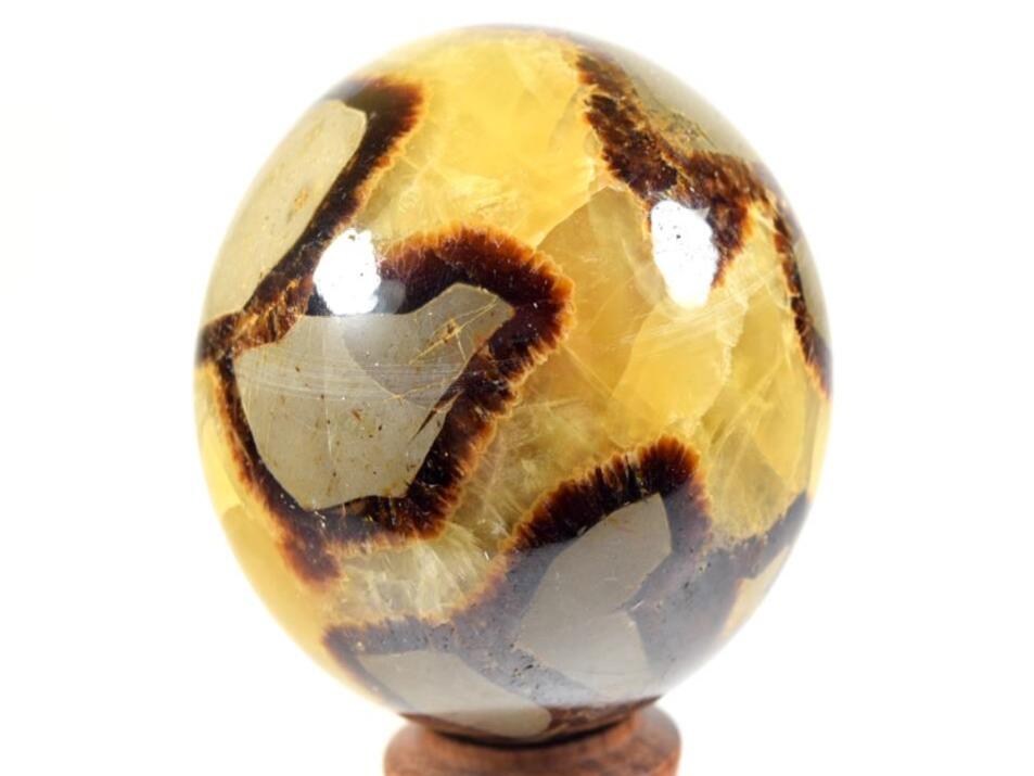 Yellow Septarian Spheres For Sale