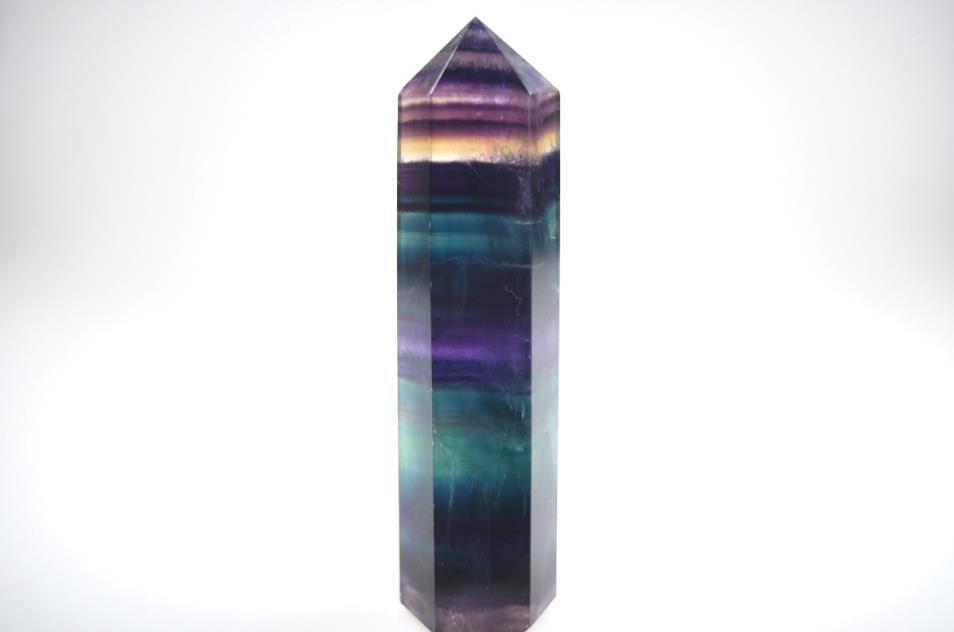 Rainbow Fluorite Crystal Point 10.9cm