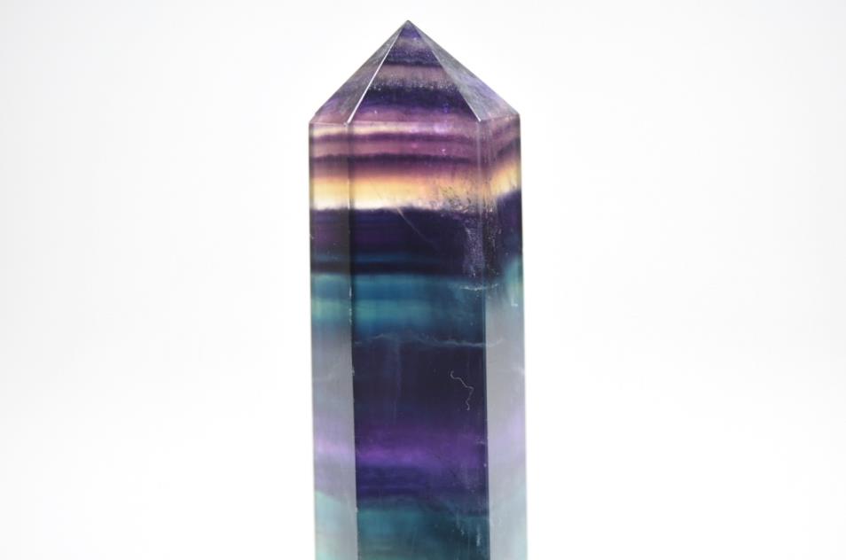 Rainbow Fluorite Crystal Point 10.9cm