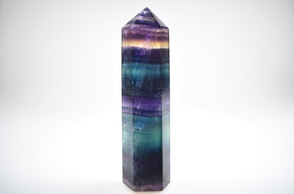 Rainbow Fluorite Crystal Point 10.9cm