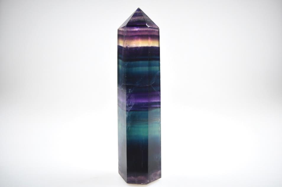 Rainbow Fluorite Crystal Point 10.9cm