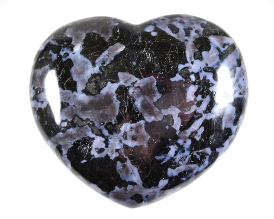 Indigo Gabbro Crystal Heart Large 11cm