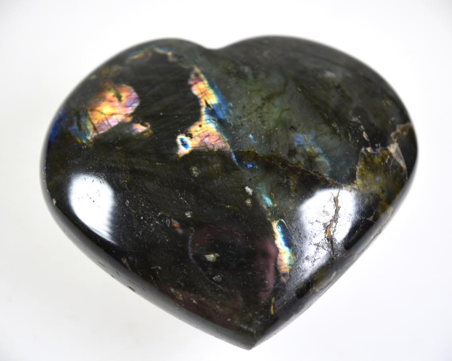 Labradorite Crystal Heart Large 8.6cm