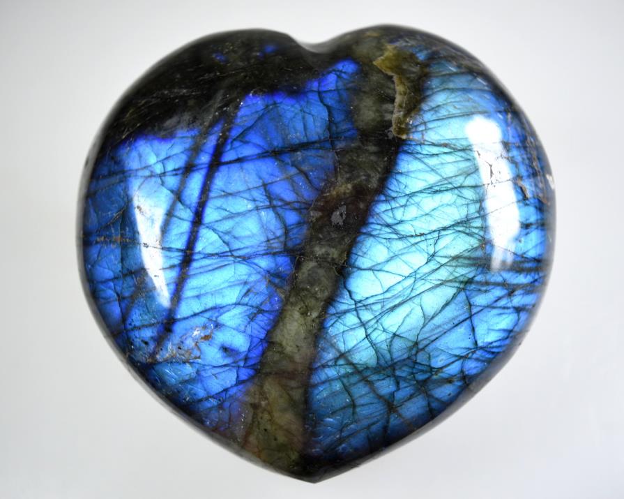 Labradorite Crystal Heart Large 8.9cm