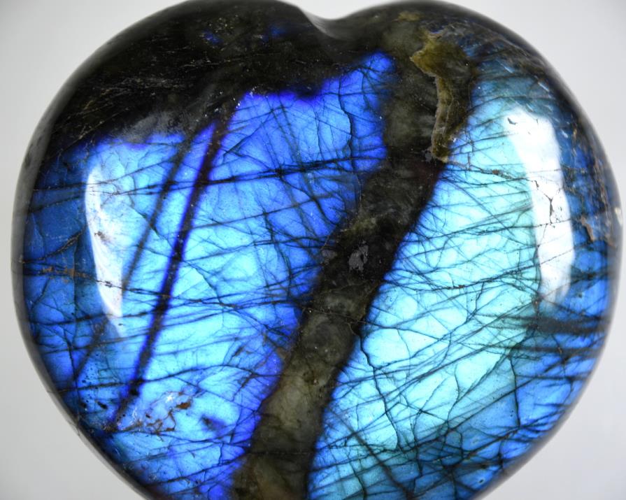 Labradorite Crystal Heart Large 8.9cm