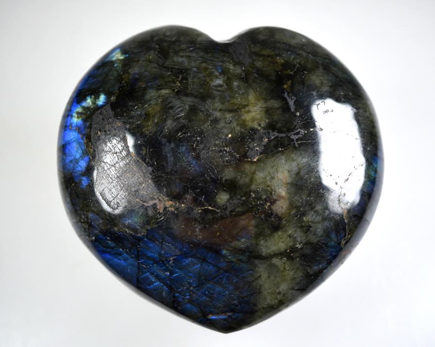 Labradorite Crystal Heart Large 8.9cm