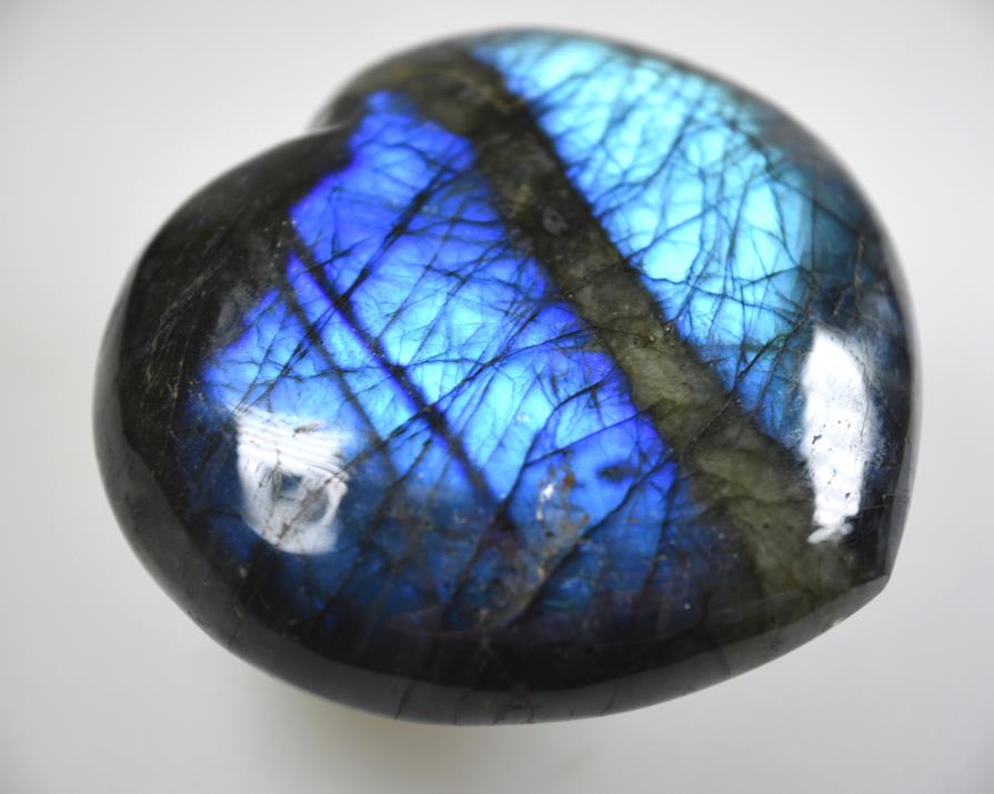 Labradorite Crystal Heart Large 8.9cm