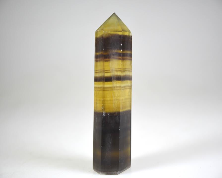 Yellow Fluorite Crystal Point 10.2cm