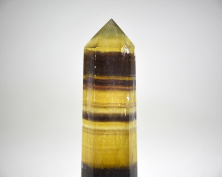 Yellow Fluorite Crystal Point 10.2cm