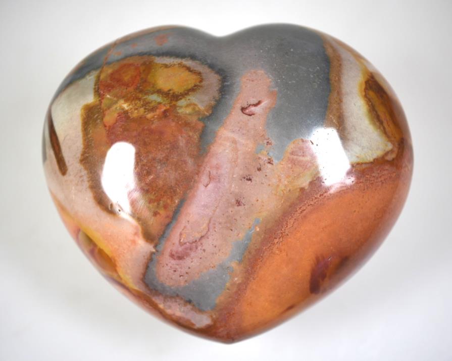 Polychrome Jasper Crystal Heart Large 9.5cm