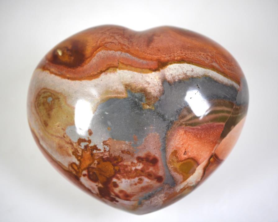 Polychrome Jasper Crystal Heart Large 9.5cm