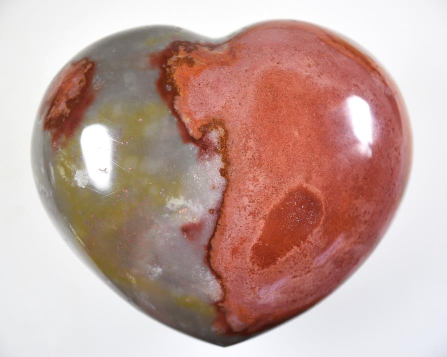 Polychrome Jasper Crystal Heart Large 8.6cm