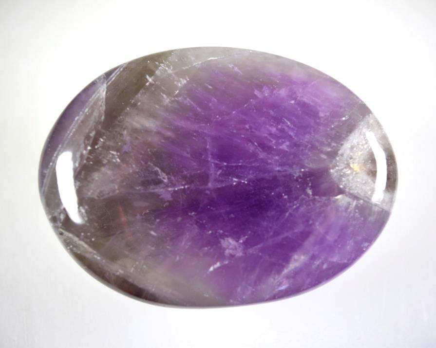 Chevron Amethyst Crystal Pebble Large 8.4cm