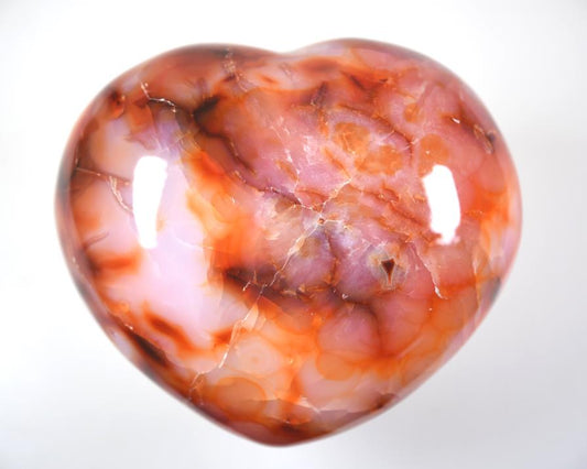 Carnelian Crystal Heart Large 9.8cm