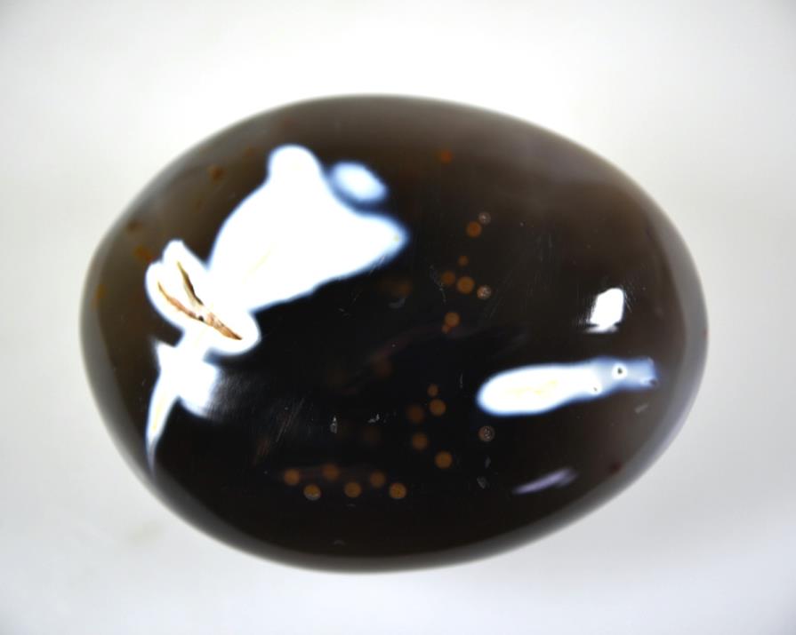 Orca Agate Crystal Pebble Large 7.9cm