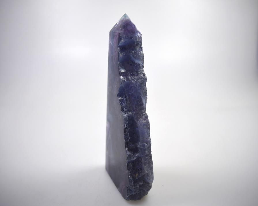 Rainbow Fluorite Crystal Wave Point Large 16.8cm