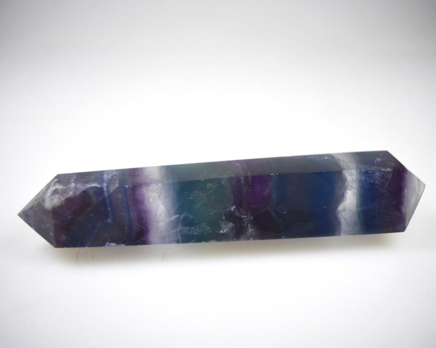 Rainbow Fluorite Double Terminated Crystal Point Large 15cm