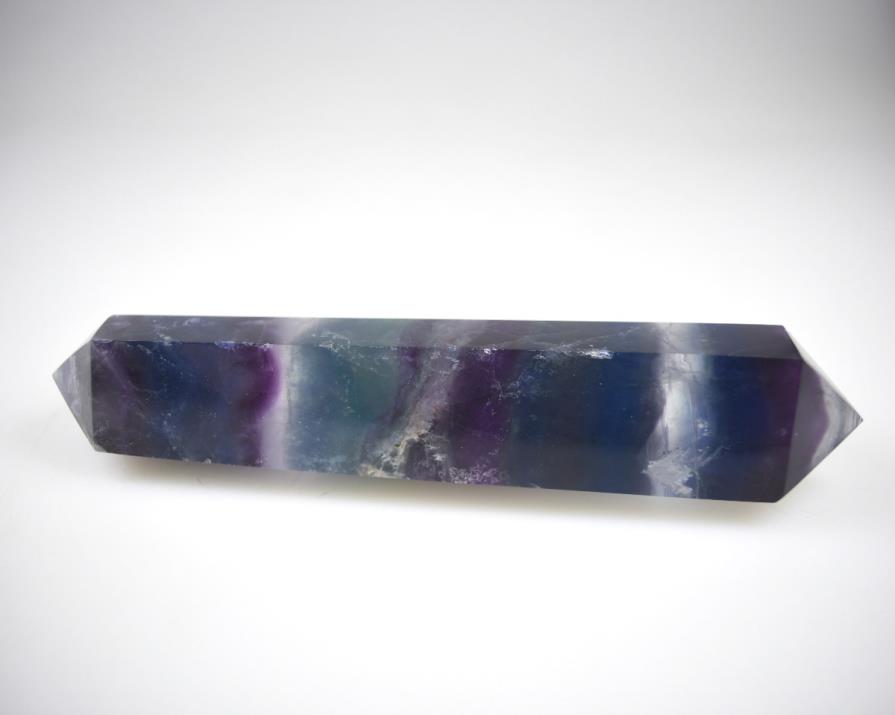 Rainbow Fluorite Double Terminated Crystal Point Large 15cm