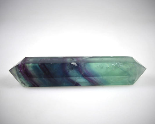 Rainbow Fluorite Double Terminated Crystal Point 12.1cm