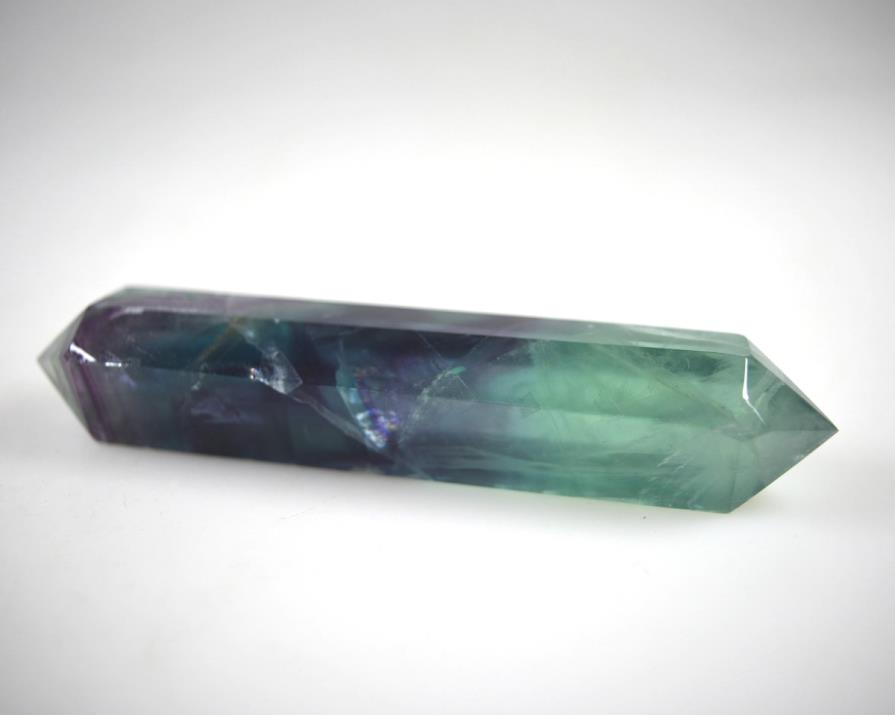 Rainbow Fluorite Double Terminated Crystal Point 12.1cm