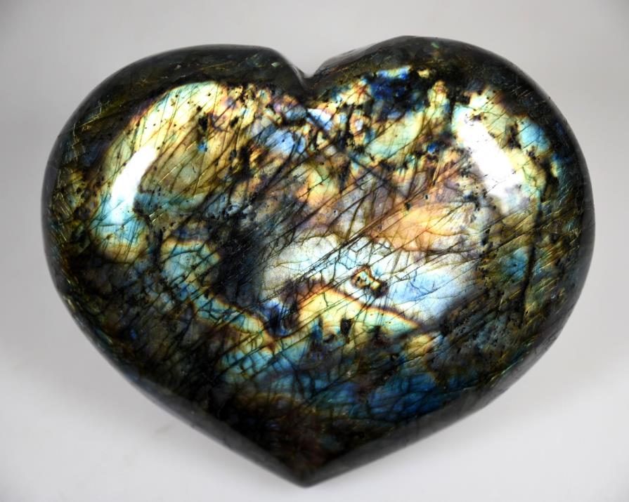 Labradorite Crystal Heart Large 13cm