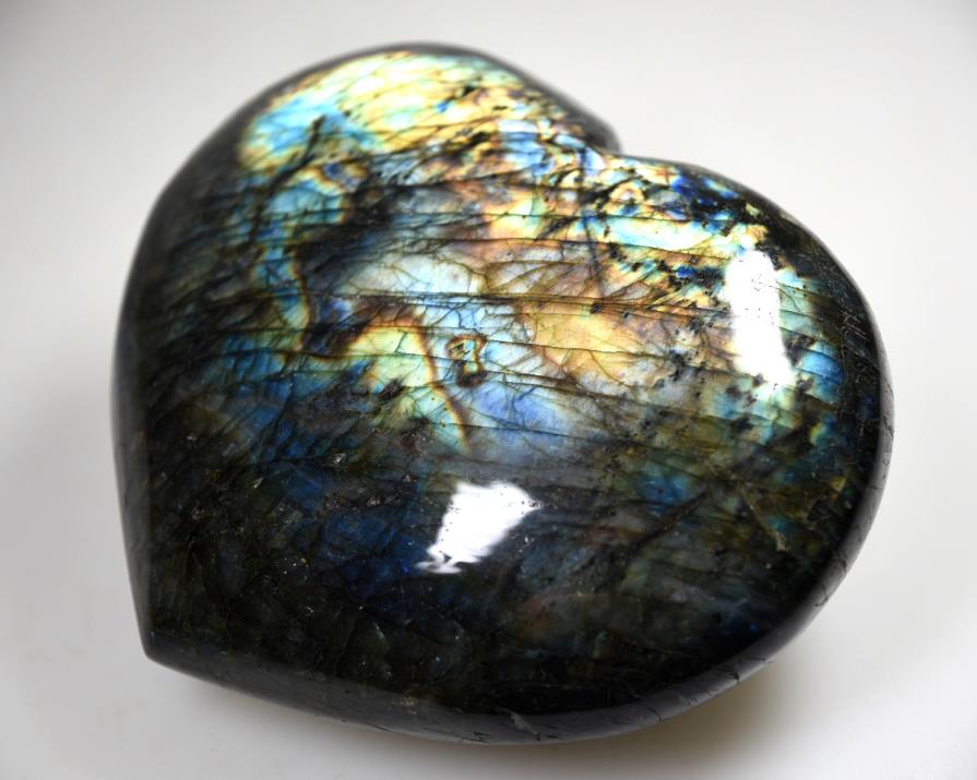 Labradorite Crystal Heart Large 13cm