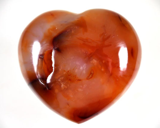 Carnelian Crystal Heart 7.4cm