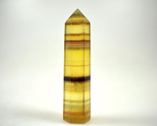 Yellow Fluorite Crystal Point 10.2cm