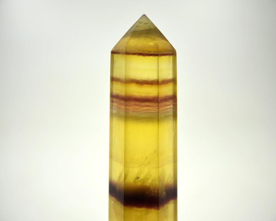 Yellow Fluorite Crystal Point 10.2cm