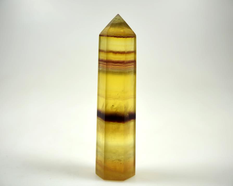 Yellow Fluorite Crystal Point 10.2cm