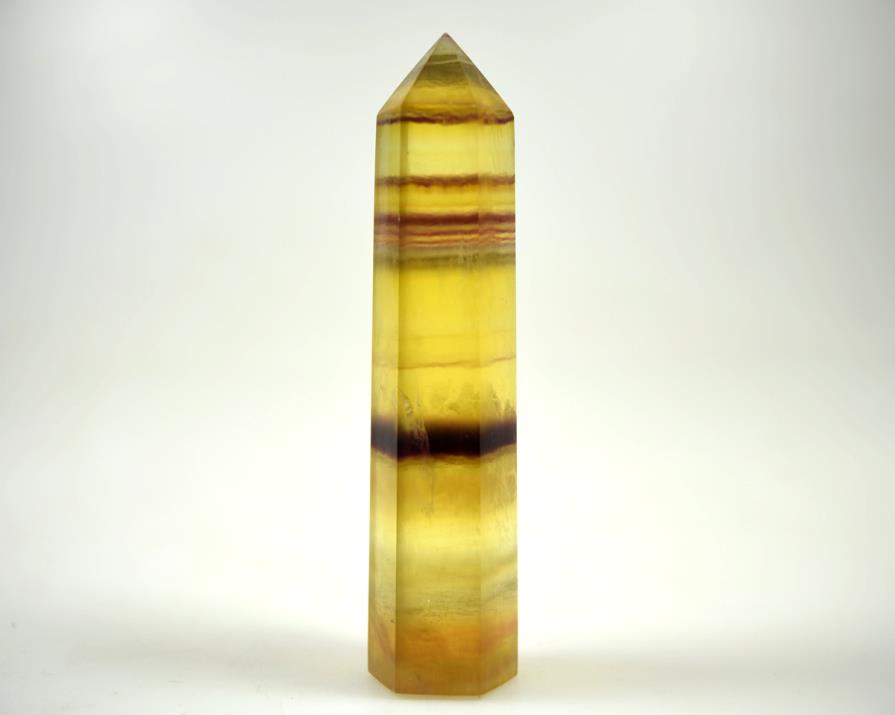 Yellow Fluorite Crystal Point 10.2cm